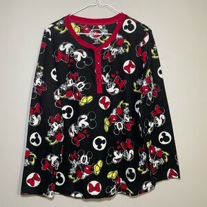 Women’s Disney Mickey & Minnie Pajama Set XL EUC